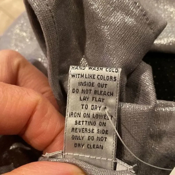 Chico’s Glimmer Silver blouse - Picture 9 of 11